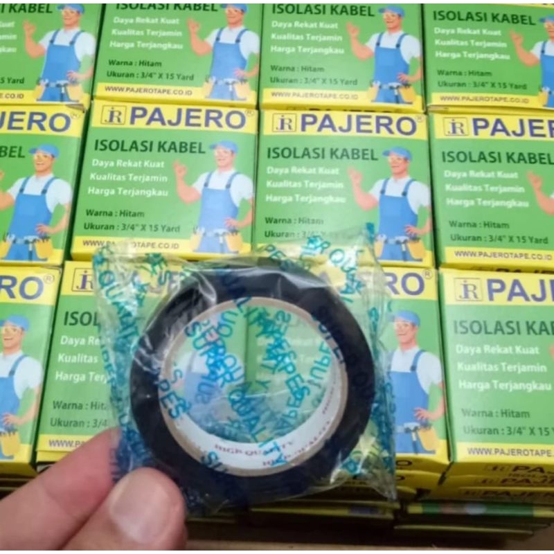 

Isolasi Listrik PVC - Solasi Kabel Merk PAJERO 3/4" X 15 Yard