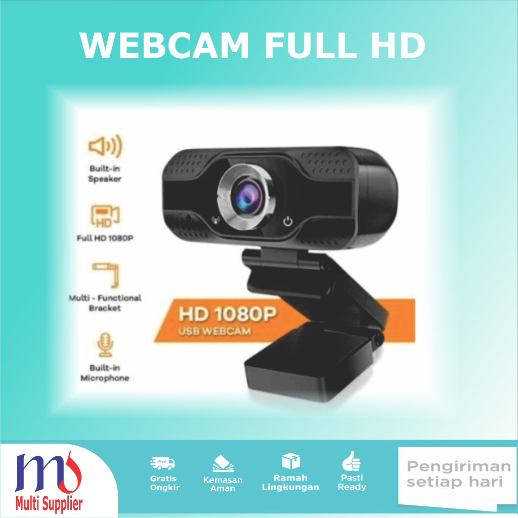 Webcam Web Camera PC Full HD 1080p 2MP Skype Online KRX
