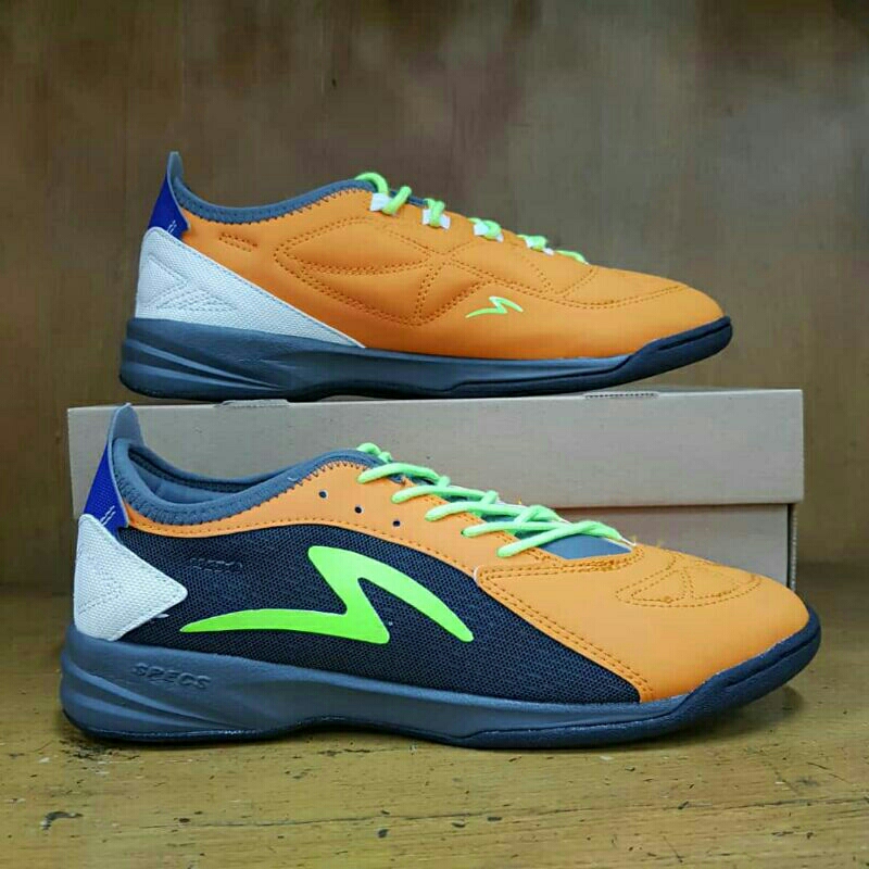 Sepatu shoes futsal putsal specs spec spek metasala rival IV orange abu original