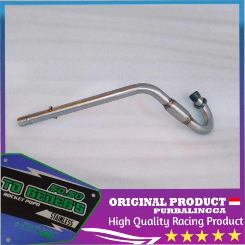 Knalpot Motor KSR 110 full stainless steel kawasaki KSR 110