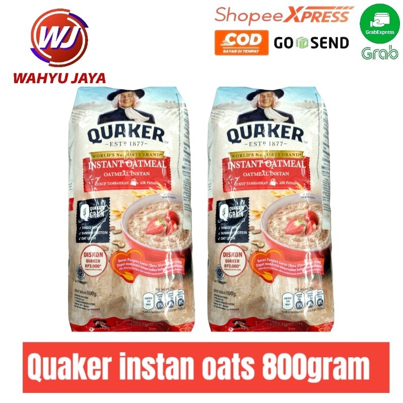 

Quaker instan oats 800gram
