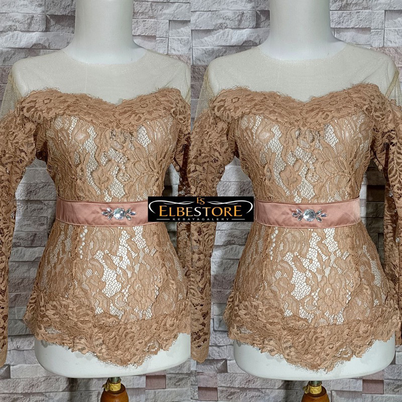 kebaya panjang brokat