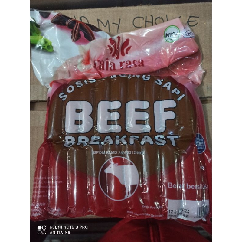 

beef breakfast sausages 7 cm 1 kg vacum