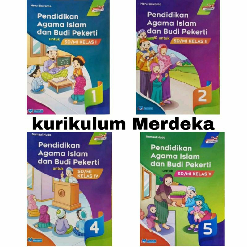 Buku Agama Islam kelas 1,2,4,5 Kurikulum Merdeka Penerbit Masmedia
