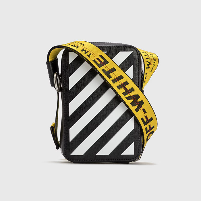 OFF White Binder Diagonal Saffiano Crossbody Bag