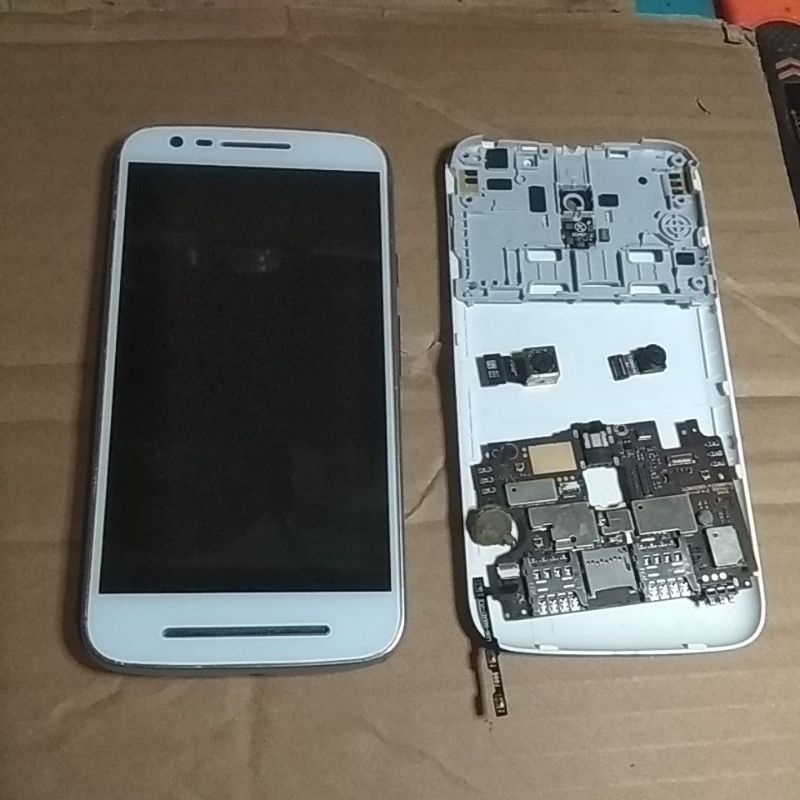 Motorola E3 Power - Lcd - Baterai - frame - Backdoor - Original