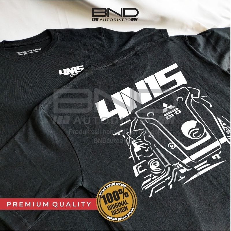 Kaos Mesin Diesel 2.4 4N15 Mitsubishi Pajero Sport - Kaos Pajero T-Shirt Mitsubishi Kaos Mitsubishi