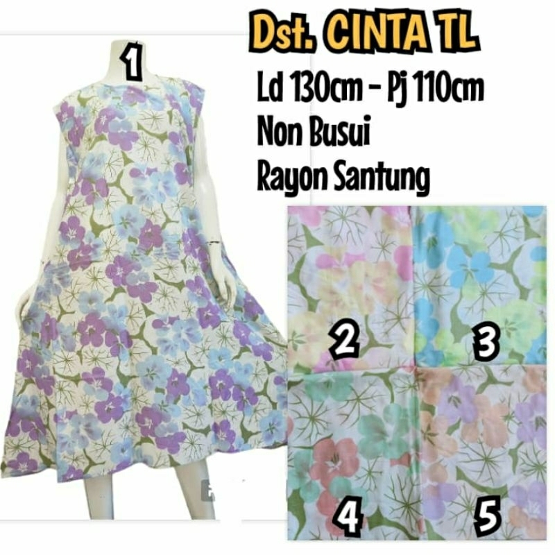 daster yukensi super jumbo / dress pendek ld 130cm / baju tidur wanita sexy