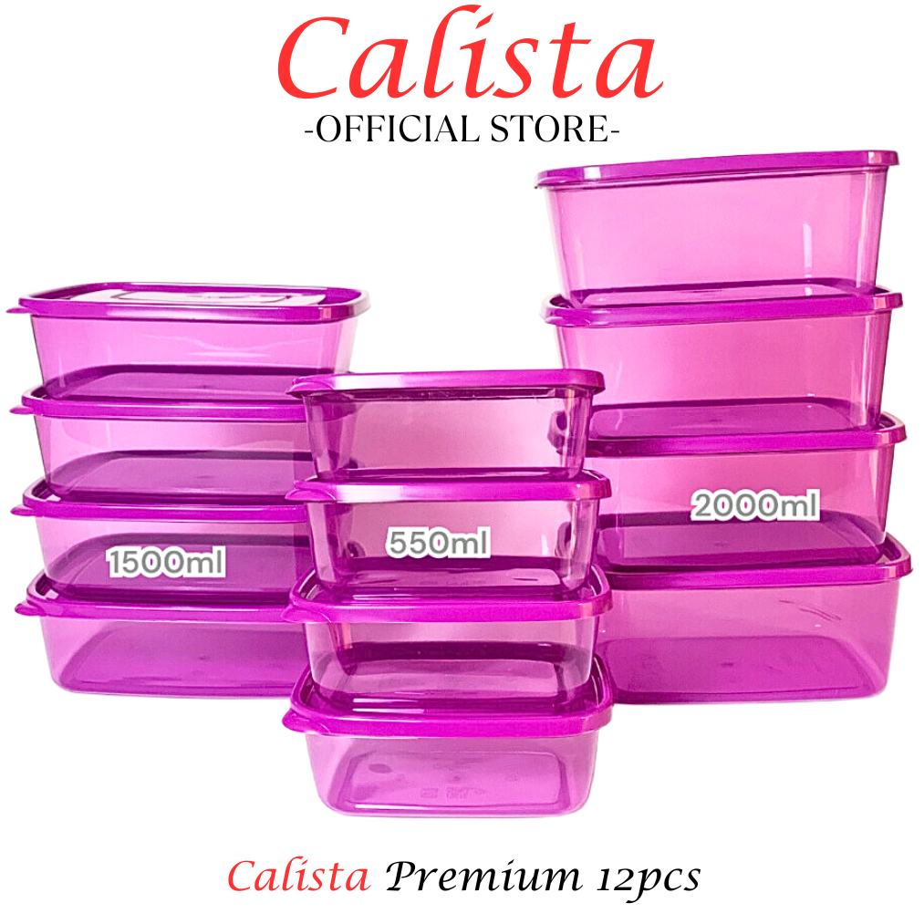 Descend [Calista] Sealware Food Kontainer/Container Set Toples Kotak Calista Furano Bening Set Isi