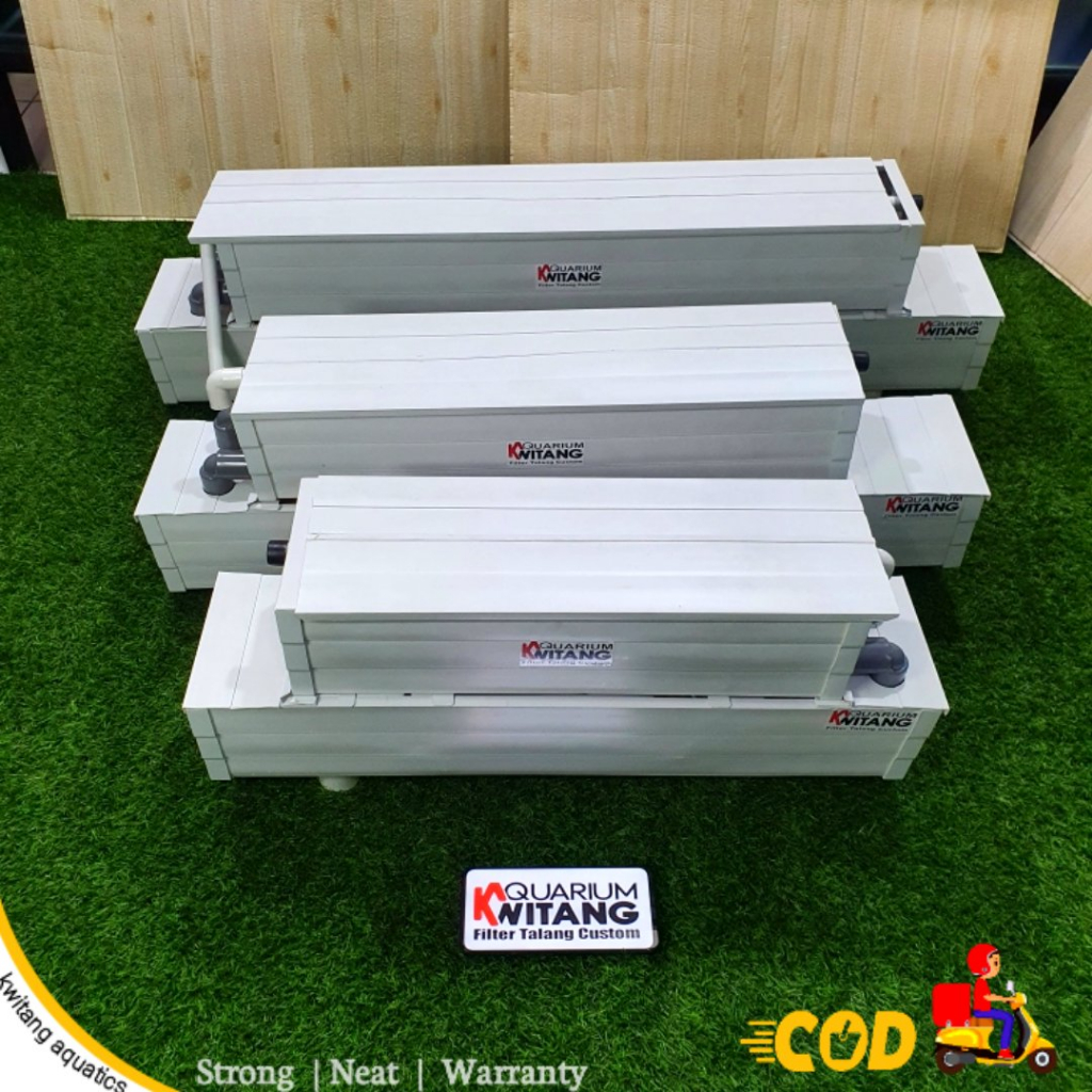 Filter Talang 2 Susun Aquarium 50-120Cm / Filter Aquarium 2 Tingkat + Tutup / Filter Talang 2 Tingka