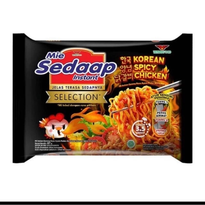 

mie instan sedap selection