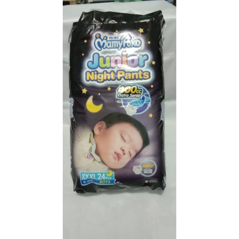 Mamypoko XXXL24 Boys Junior Night Pants pampers XXXXL24 popok diapers celana