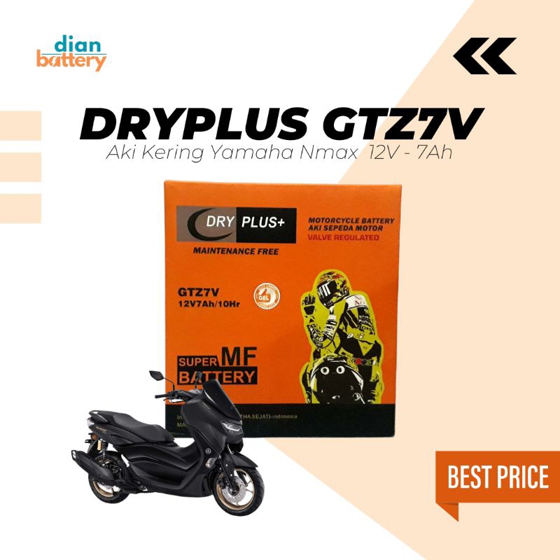 Aki Motor Nmax GTZ7V DRYPLUS (7Ah)