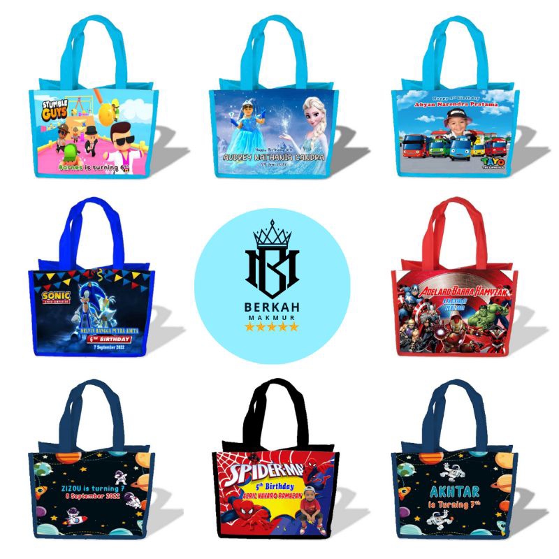 

Tas Souvenir CUSTOM Tas Ulang Tahun Aqiqah Goodie Bag Keren Lucu
