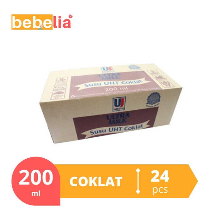

Ultra Milk Susu UHT Coklat 200 ml isi 24 pcs