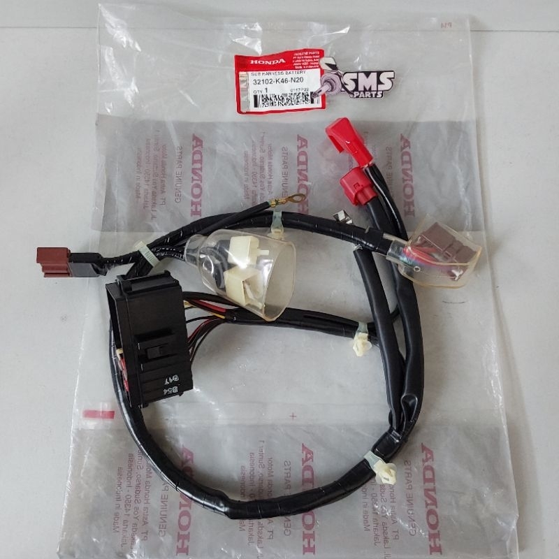 Sub Harness Battery Kabel Body Aki Vario 110 FI esp Stater Halus Original 32102 K46 N20