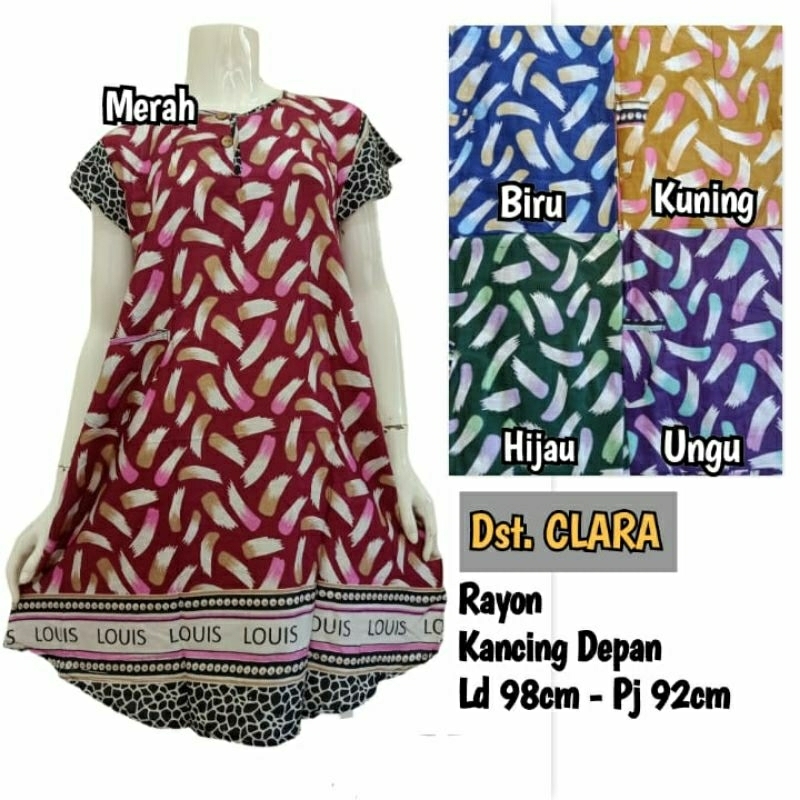 Baju Tidur Wanita Remaja, Daster ABG, Midi Dress Rayon Pendek