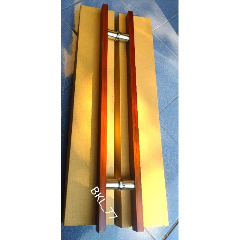 Handle pintu Gagang Pintu Kaki Tembus 100cm 120cm 150cm Tarikan Pintu Stainless
