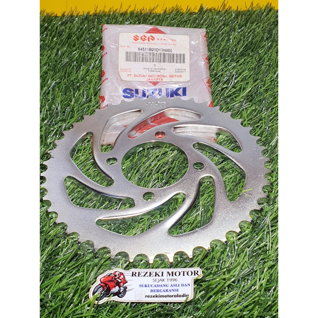 GIR GEAR BELAKANG SATRIA 2T SATRIA FU150 ASLI ORI SUZUKI 64511B21D13N000