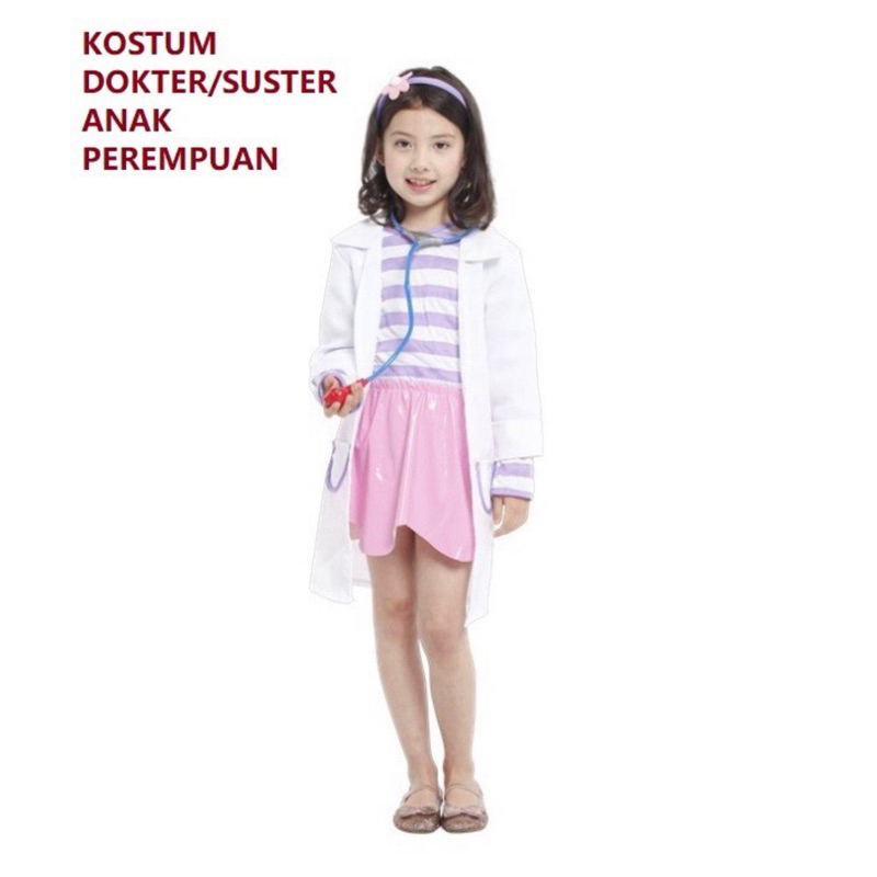kostum profesi suster anak | baju cosplay suster dokter