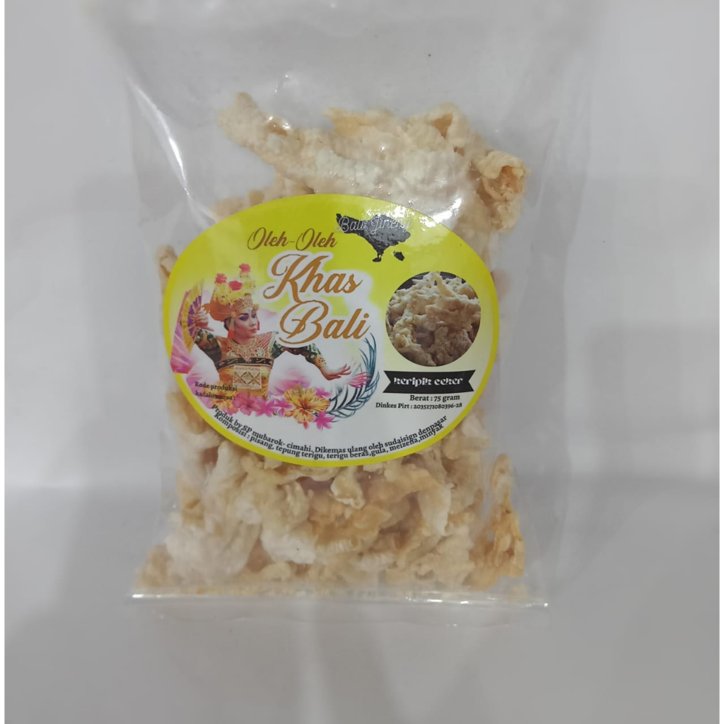 

Kerupuk Ceker Ayam Bali Jineng Oleh oleh Khas Bali 75gr