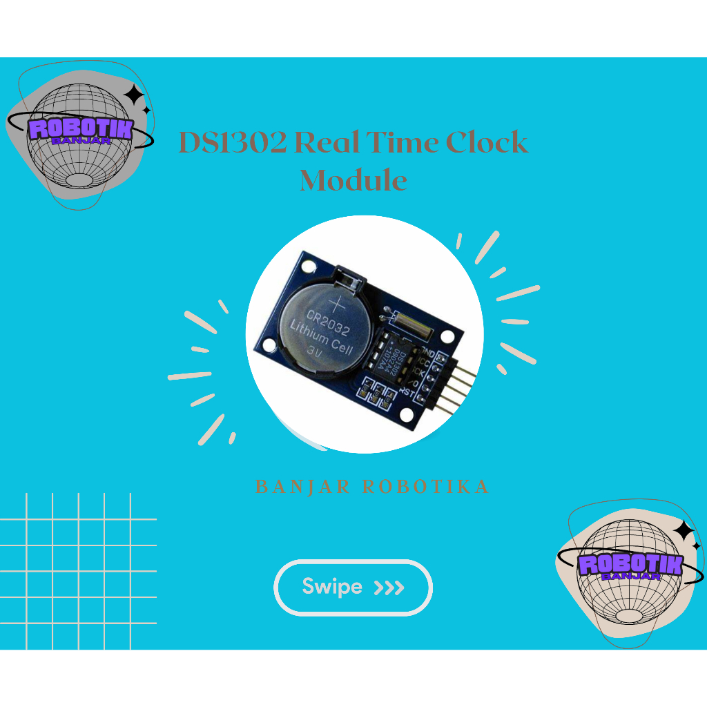 Modul Real Time Clock RTC DS1302