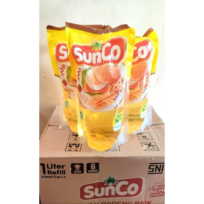

Minyak goreng sunco refill pouch 2liter