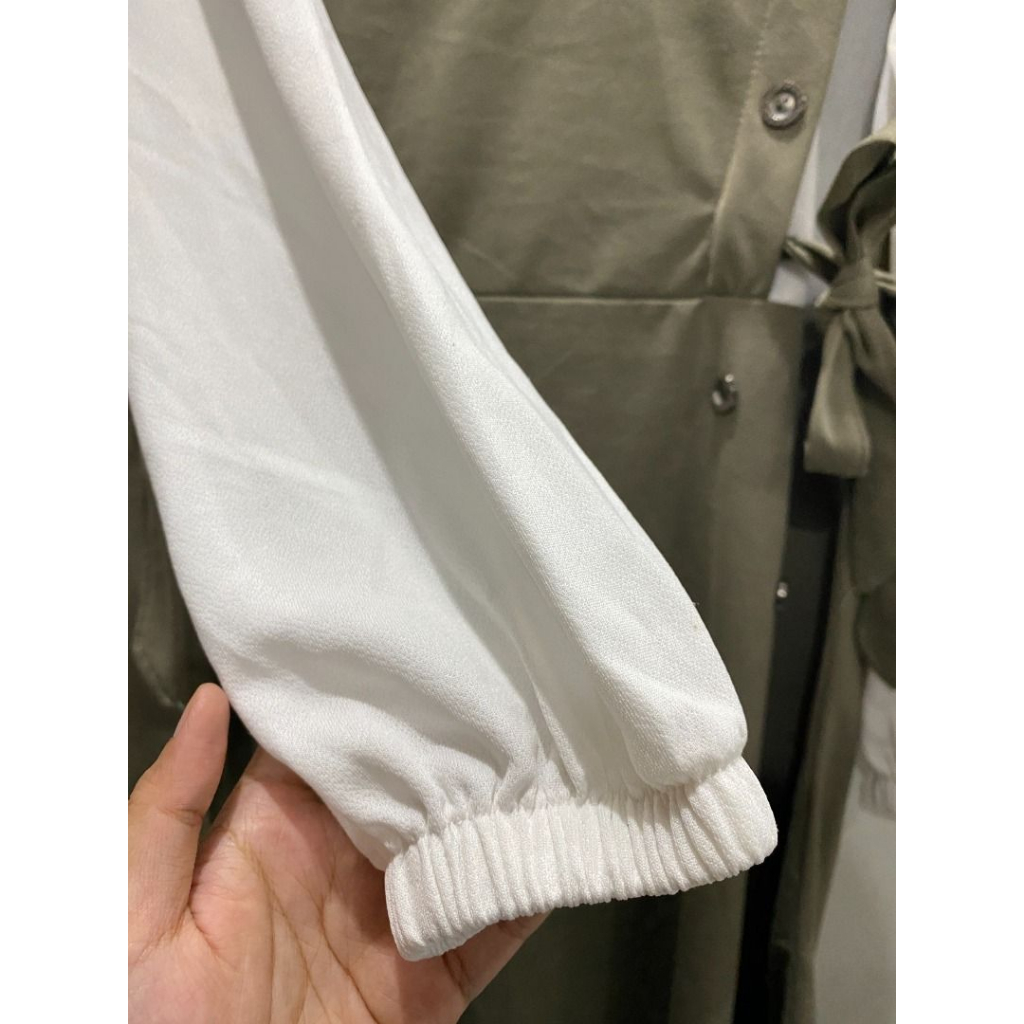 Gamis Remaja Kekinian Overall Jahit