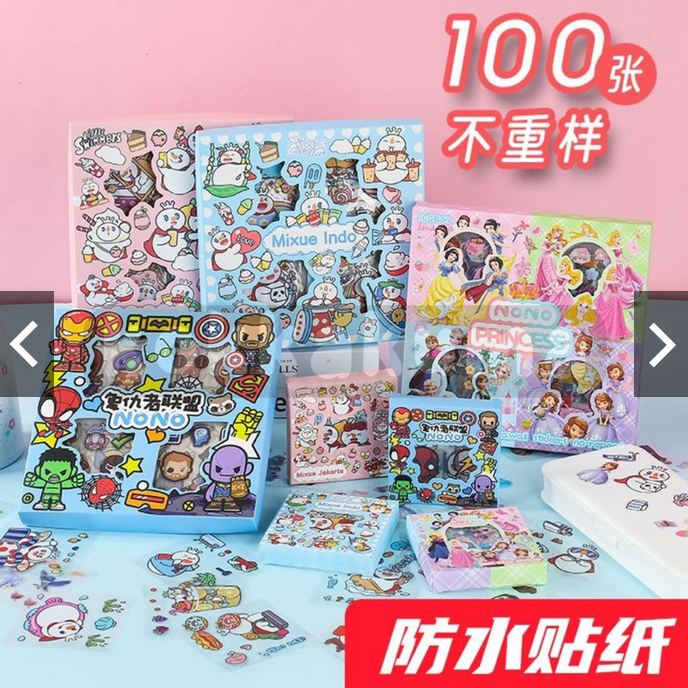

KKT- Stiker sanrio/momo/nono/mixue/nini/ellie 100pcs