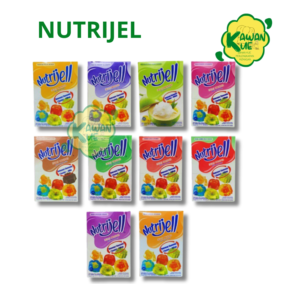 

NUTRIJEL AGAR AGAR JELLY POWDER Varian Rasa 15g