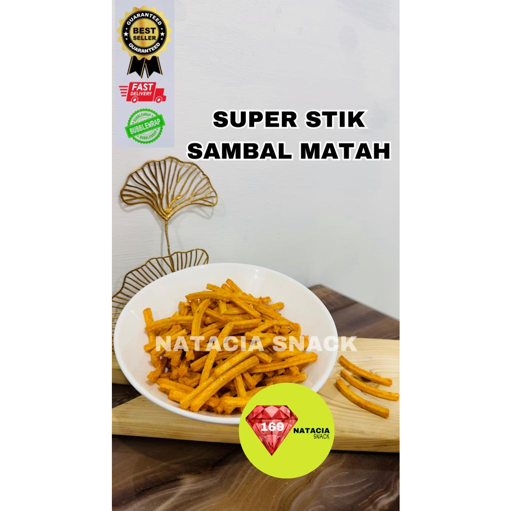 

[EKONOMIS][200 GR] SUPER STIK POTATO KENTANG / STIK KENTANG PALING BEST SELLER / STIK KENTANG ENAK / POTATO KENTANG / STIK KELADI/ CHIO MIE / MAKANAN UNIK / MAKANAN VIRAL / STIK POTATO KENTANG RASA SAMBAL MATAH ENAK RENYAH / TIDAK KERAS / BEST SELLER