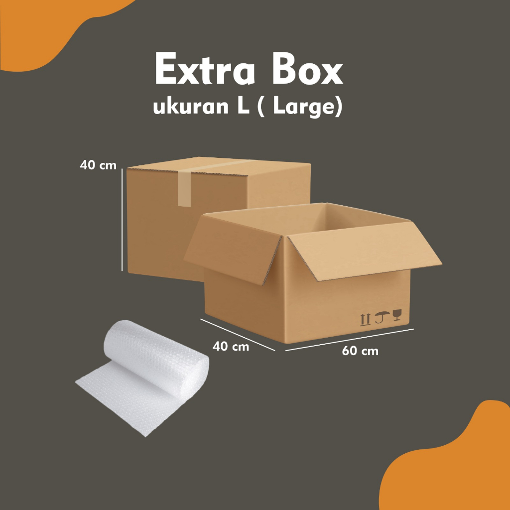 

Kardus / Box/ Karton Packing Besar Uk L (60x40x40 cm)