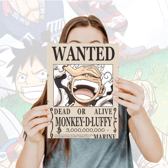 POSTER ANIME ONE PIECE UKURAN A4
