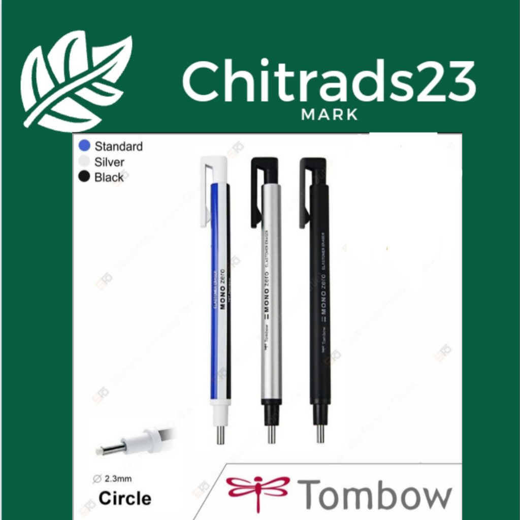 

penghapus mono zero tombow 2,3 mm - superfine rubbeer tip varian warna standard