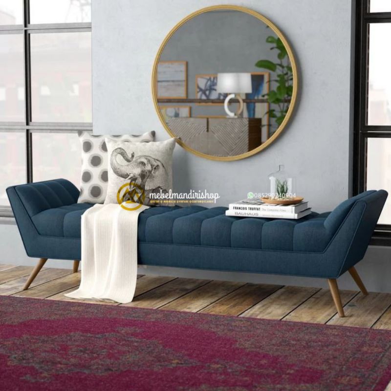 Kursi Sofa Santai Empuk,Kursi Sofa Bench Panjang,Sofa Stool Retro Minimalis