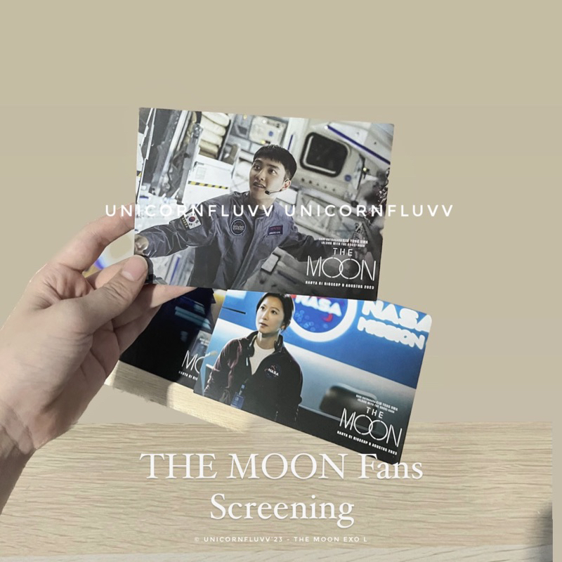 THE MOON Postcard Official CGV Fans Screening SET