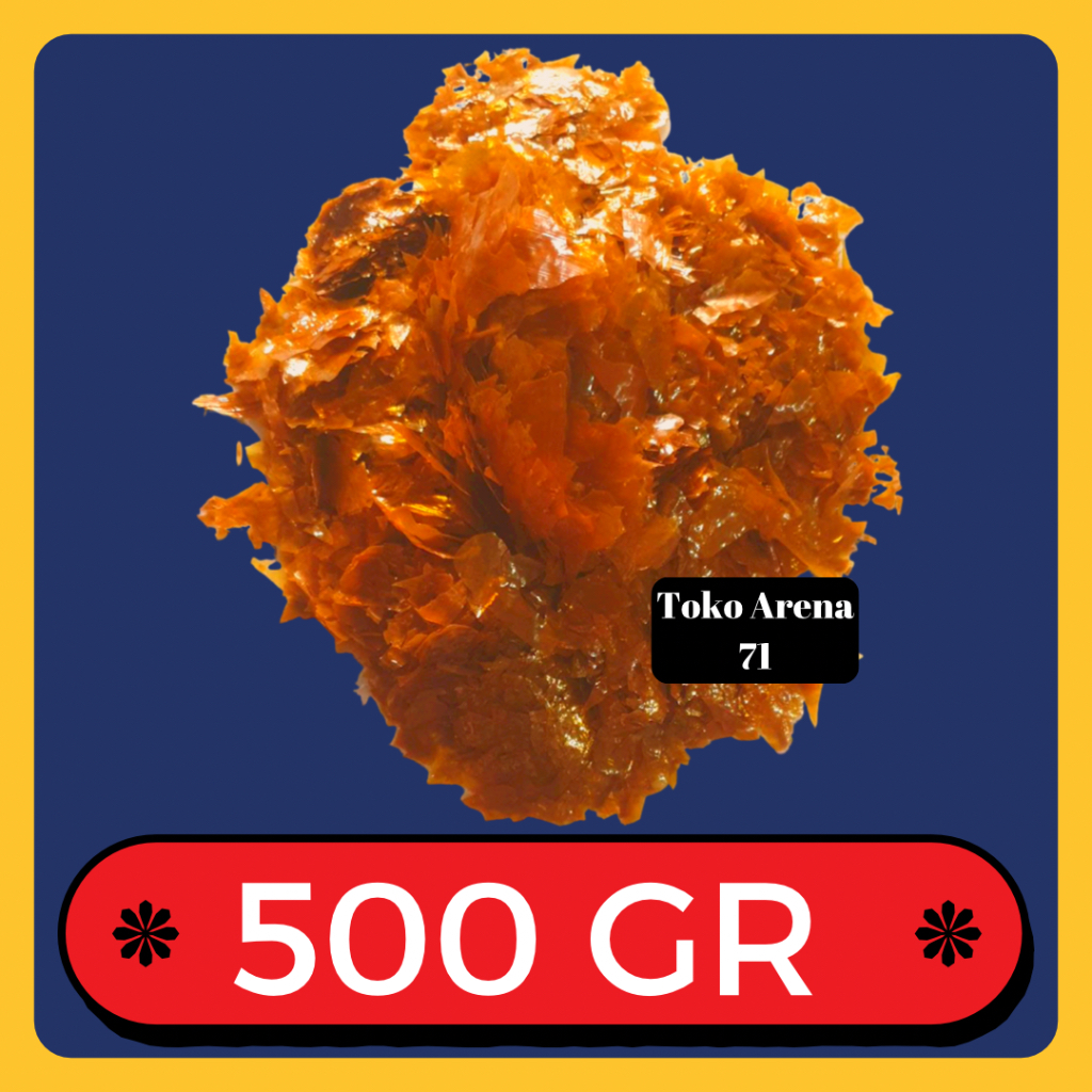Sirlak Serlak Shellac Shellak India Plitur emping 500 gram 500 Gr