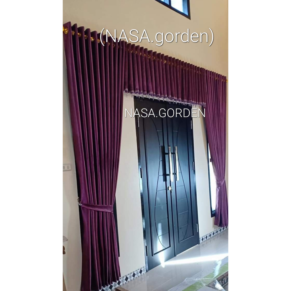 gorden poni .gorden 1 set. gorden .gorden tebal.gorden pintu utama