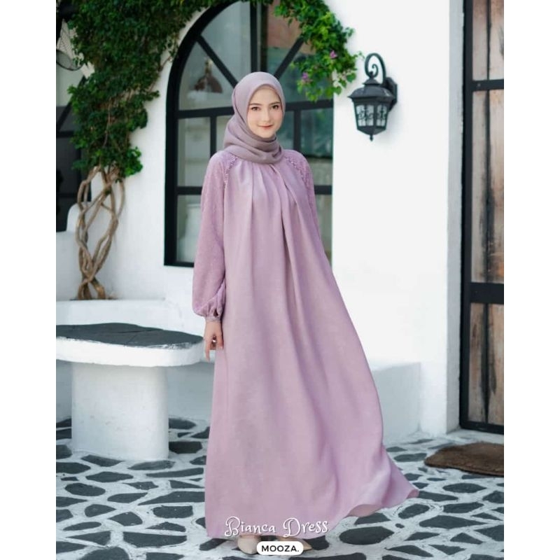 BIANCA DRESS READY STOK BY MOOZA