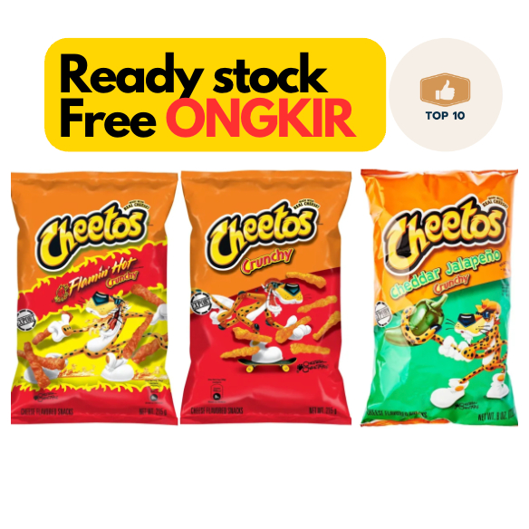 

CHEETOS Cheddar Jalapeno Crunchy Flamin Hot Snack 215g