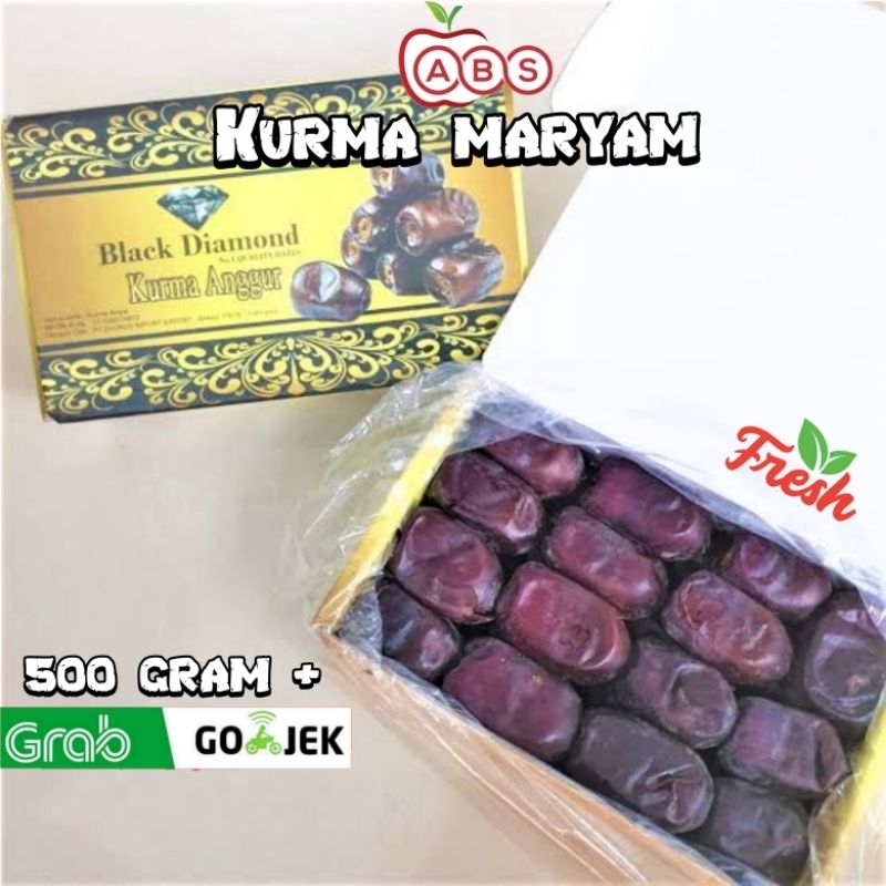 

kurma bam / Kurma anggur / kurma maryam 500Gram + Kurma madu Iran manis legit