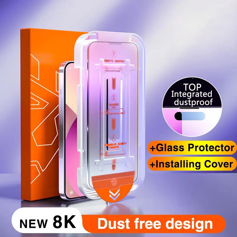 Easy install Tempered Glass Super Fit For iPhone 11 12 13 14 Series Pro max clear and anti spy privacy