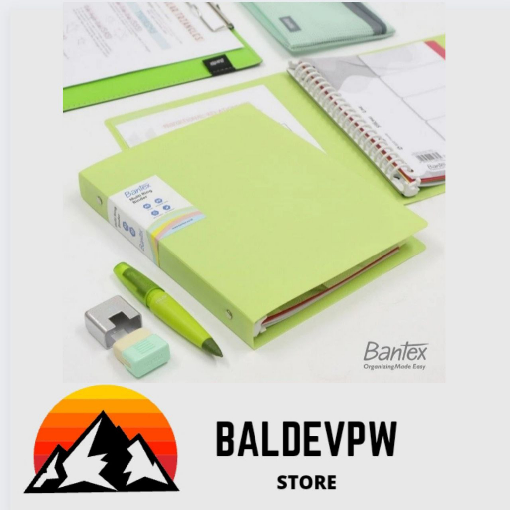 

cover binder pastel bantex B5 3126 multi ring hold varian warna pastachio