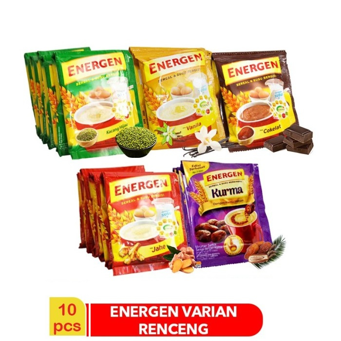 

{1 renceng isi 10} - ENERGEN Minuman Sereal Oat Susu Kemasan Sachet