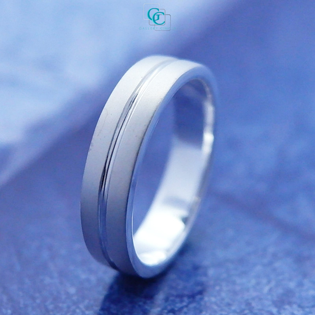 Cincin tunangan perak pria nikah kawin 107