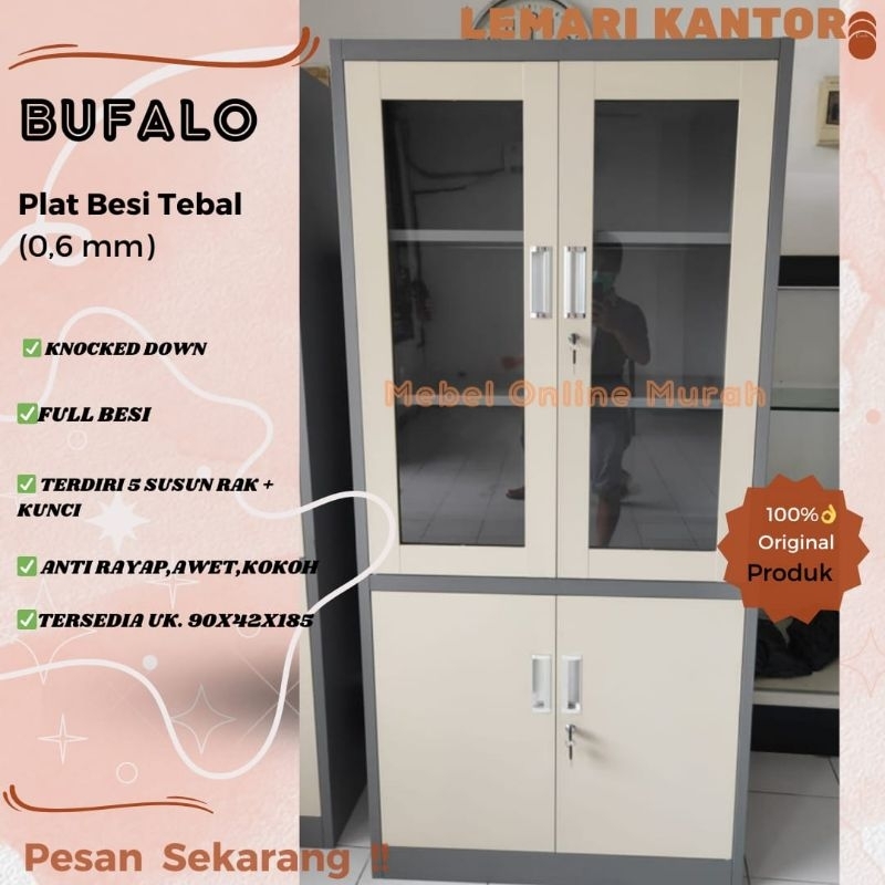 LEMARI BESI KABINET IMPORT / LEMARI ARSIP / LEMARI BUKU BESI