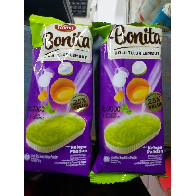 

Roma Bonita Bolu Telur Lembut per Box isi 12 pc