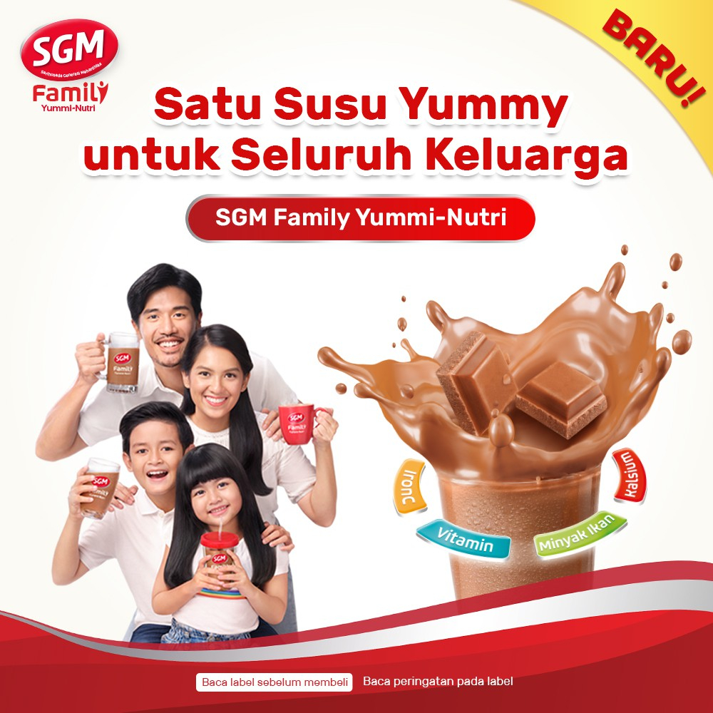 

SGM Family Yummi Nutri Creamy Vanila/Creamy Chocolate Susu Keluarga