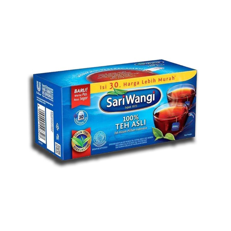 

Sariwangi teh celup hitam asli 30 x 1,5gr