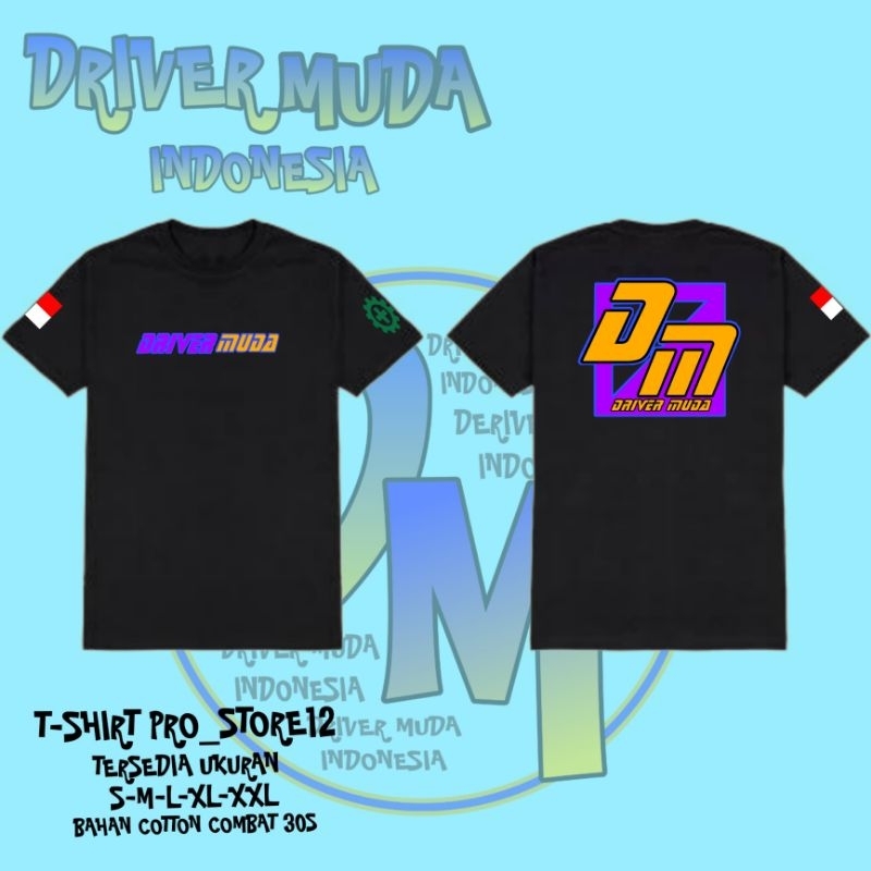 (Bisa Bayar Di Tempat) Kaos Driver Muda // Kaos Driver Muda / driver muda